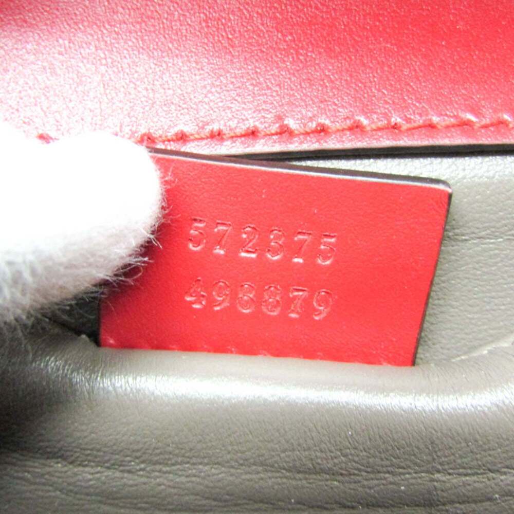 GUCCI Authentic Red Leather Shoulder Bag - Picture 14 of 15